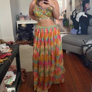 Colorful Indo Western Lehenga